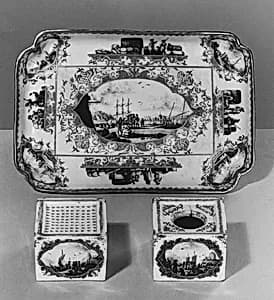 Inkwell (part of an inkstand) by Meissen Manufactory