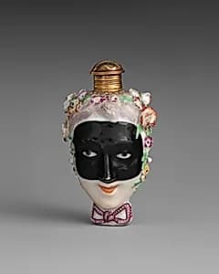Janus-headed bottle by Chelsea Porcelain Manufactory