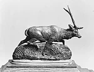 Java Deer by Antoine-Louis Barye