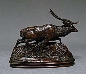 Java Deer (second version) by Antoine-Louis Barye