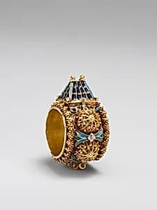 Jewish betrothal ring by Unknown Artist