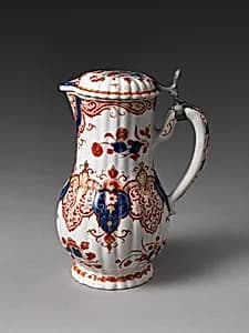 Jug with stylized floral pendants by The "Greek A" Factory|Pieter Adriaeusz Kocks and his widow