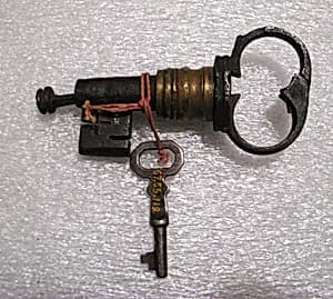Key padlock by Unknown Artist