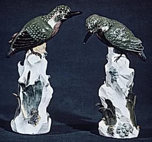 Kingfisher (one of a pair) by Johann Joachim Kändler|Meissen Manufactory