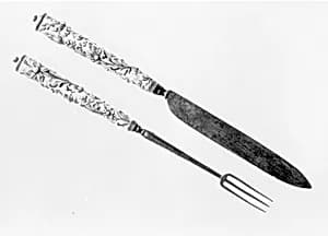 Knife and fork by Unknown Artist