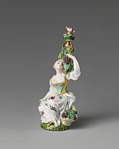 Lady seated amongst a grapevine by Saint James's Factory