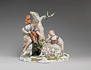 Le Panier Mistérieux by Fulda Pottery and Porcelain Manufactory|François Boucher