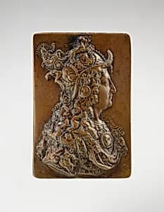 Louis XIV in allegorical armor by Michel Molart