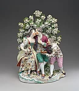 Lovers and clown by Derby Porcelain Manufactory