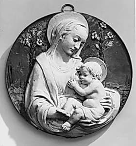 Madonna of the Lillies by Benedetto Buglioni