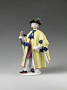 Masquerader (one of a pair) by Johann Joachim Kändler|Meissen Manufactory
