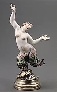 Merman (one of six) by Doccia Porcelain Manufactory