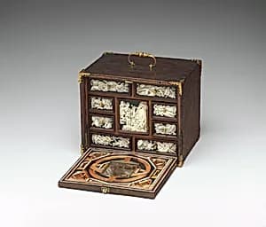Miniature collector's cabinet by Bernard Salomon