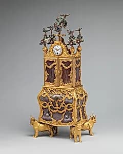 Miniature secretary incorporating a watch by James Cox