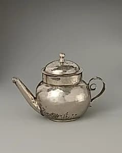 Miniature teapot with cover by George Manjoy
