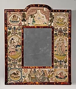 Mirror with Jael and Barak by Unknown Artist