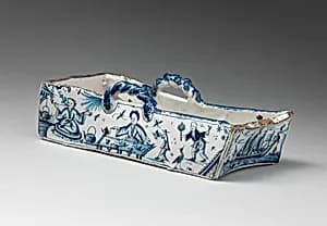 Model of a cradle by Unknown Artist