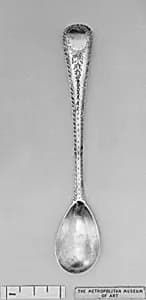 Mustard spoon by W. E., London