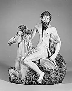 Neptune astride a hippocamp by Unknown Artist