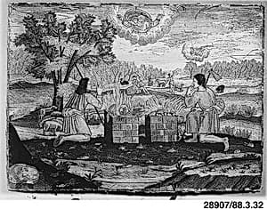 Offerings of Cain and Abel by Leonardus Quesi