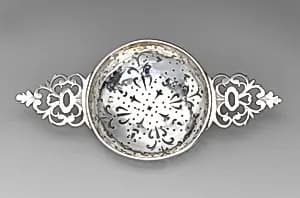 Orange strainer by Unknown Artist