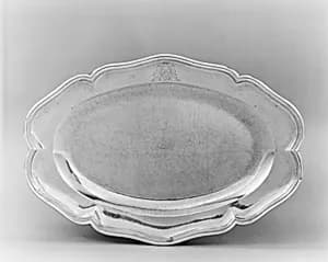 Oval dish by Jacques-Claude Pourcelle