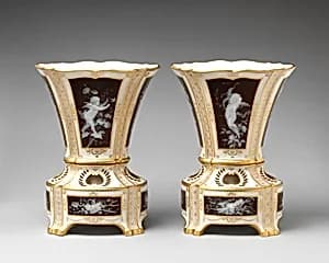 Pair of Bulb Vases by Alboin Birks|Minton(s)