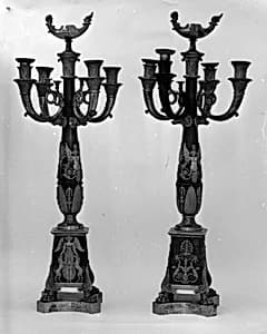 Pair of candelabra by Unknown Artist
