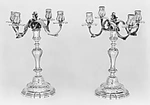 Pair of candelabra by Jean-Baptiste-François Chéret