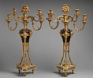 Pair of candelabra by Unknown Artist