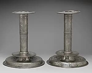 Pair of candlesticks by Unknown Artist