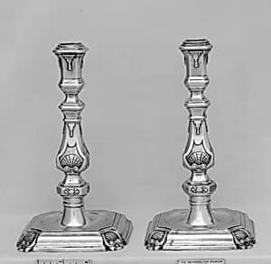 Pair of candlesticks by Abraham Ten Brinck