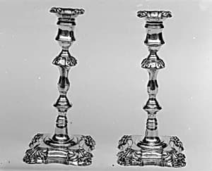 Pair of candlesticks by Unknown Artist
