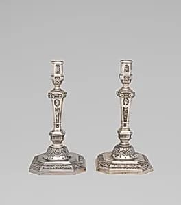 Pair of candlesticks by Jacques Demé