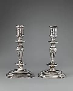 Pair of candlesticks by Thomas Merry I