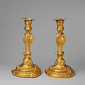 Pair of candlesticks by Juste Aurèle Meissonnier