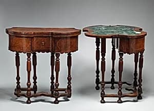 Pair of card tables by Unknown Artist