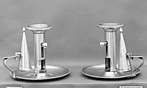 Pair of chamber candlesticks by Matthew Boulton