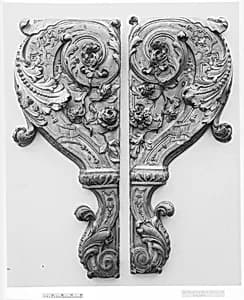 Pair of console supports by Unknown Artist