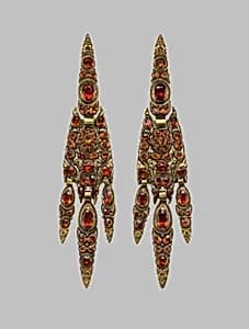 Pair of earrings by B. A. (of Spain)