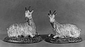 Pair of goats by Anthoni Pennis|De Twee Scheepjes (The Two Little Ships)