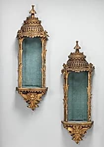 Pair of hanging niches by Unknown Artist