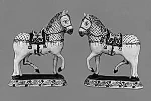 Pair of horses by Anthoni Pennis|De Twee Scheepjes (The Two Little Ships)