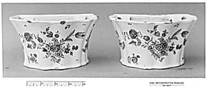 Pair of hyacinth pots by Unknown Artist
