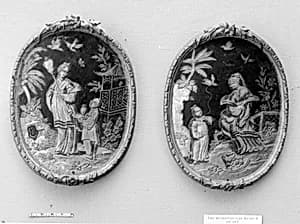 Pair of medallions by Unknown Artist