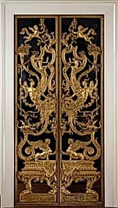 Pair of mirrored double doors by Lorenzo de Ferrari