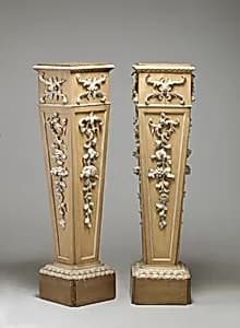 Pair of pedestals by Unknown Artist