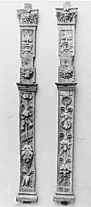 Pair of pilasters by Unknown Artist