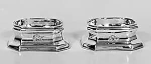 Pair of saltcellars by Mary Rood