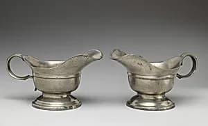 Pair of sauceboats by Unknown Artist